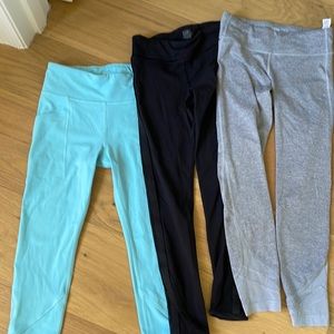 3 pairs of athleta leggings
